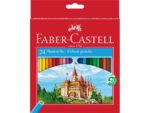 Creioane colorate hexagonale Faber-Castell 24 culori/set