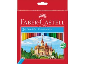 Creioane colorate hexagonale Faber-Castell 24 culori/set