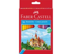 Creioane colorate hexagonale Faber-Castell 36 culori/set
