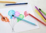Creioane colorate hexagonale cu gumă eco Faber-Castell 12 culori/set