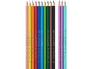 Creioane colorate hexagonale unicorni Faber-Castell 10 + 3 culori /set