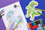 Creioane colorate hexagonale unicorni Faber-Castell 10 + 3 culori /set
