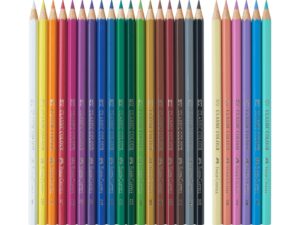 Creioane colorate hexagonale unicorni Faber-Castell 18 + 6 culori /set