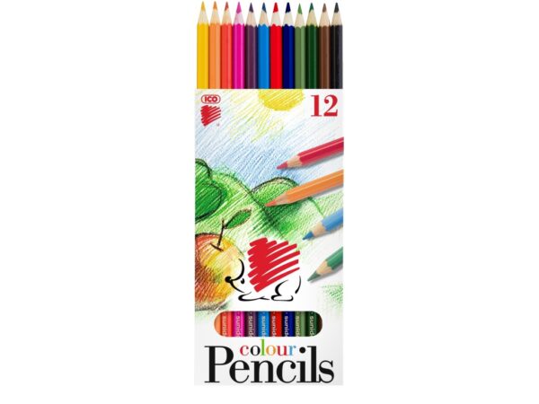 Creioane colorate Ico Arici 12/set