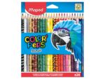 Creioane colorate Maped Color'Peps Animals 24 culori/set FSC