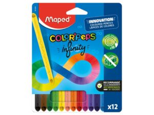 Creioane colorate Maped Color'Peps Infinity 12 culori/set