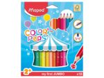 Creioane colorate Maped Color'Peps My First Jumbo 18 culori/set FSC