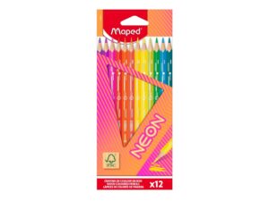 Creioane colorate Maped Color'Peps Neon 12 culori/set FSC