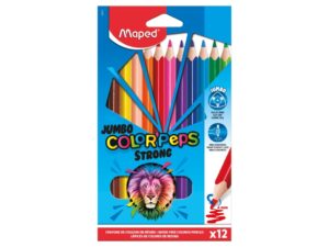 Creioane colorate Maped Color'Peps Strong Jumbo 12 culori/set