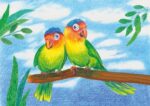 Creioane colorate triunghiulare + ascuțitoare eco Faber-Castell 12 culori/set