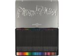 Creioane colorate triunghiulare black edition cutie metal Faber-Castell 36 culori/set