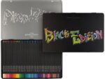 Creioane colorate triunghiulare black edition cutie metal Faber-Castell 36 culori/set