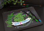 Creioane colorate triunghiulare black edition Faber-Castell 12 culori/set