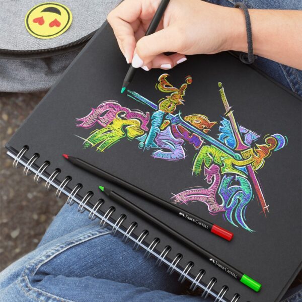 Creioane colorate triunghiulare black edition Faber-Castell 36 culori/set