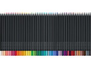 Creioane colorate triunghiulare black edition Faber-Castell 50 culori/set