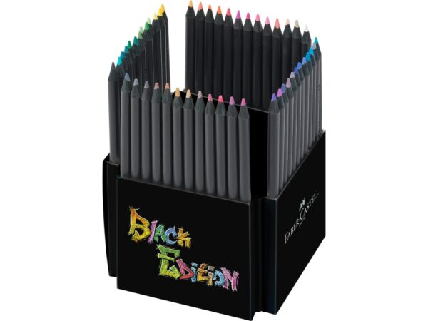 Creioane colorate triunghiulare black edition Faber-Castell 50 culori/set