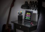 Creioane colorate triunghiulare black edition pastel + neon Faber-Castell 12 culori/set
