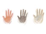 Creioane colorate triunghiulare black edition skin tones Faber-Castell 12 culori/set