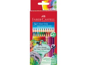 Creioane colorate triunghiulare grip 2001 Faber-Castell 24 culori/set