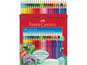 Creioane colorate triunghiulare grip 2001 Faber-Castell 48 culori/set