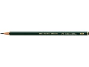 Creion grafit 2B hexagonal Castell 9000 Faber-Castell