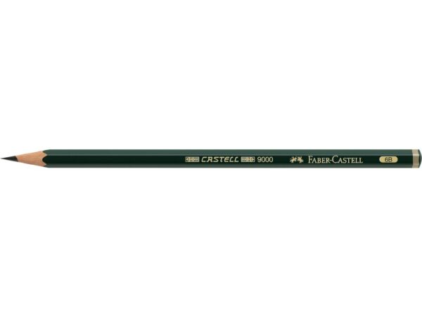 Creion grafit 6B hexagonal Castell 9000 Faber-Castell