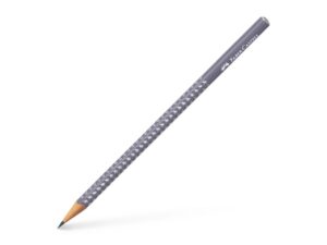 Creion grafit B rotund sparkle gri 2021 Faber-Castell
