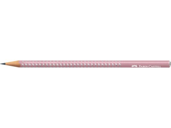 Creion grafit B rotund sparkle rose 2021 Faber-Castell
