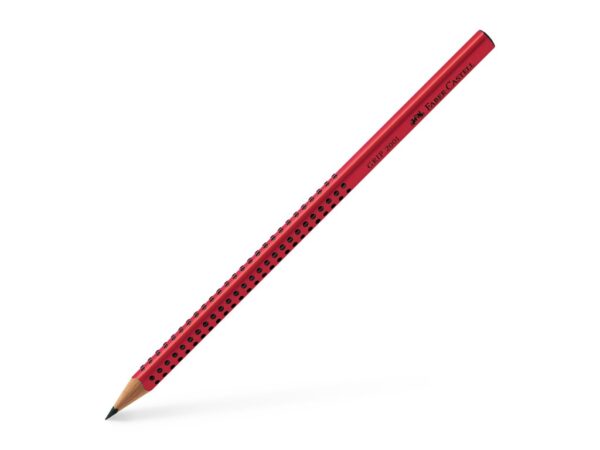 Creion grafit B triunghiular grip 2001 roșu Faber-Castell