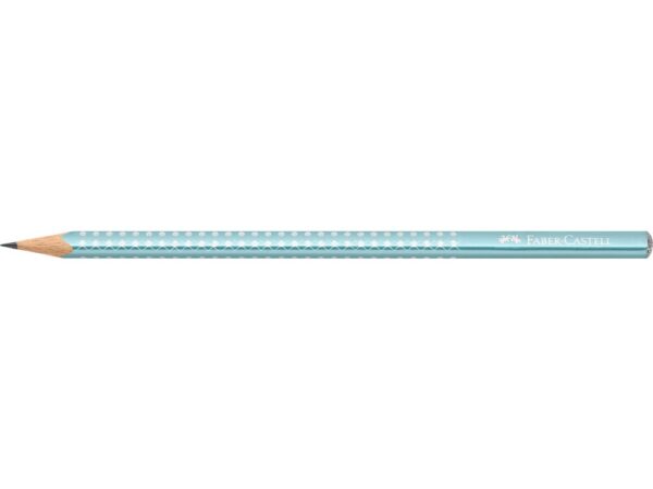 Creion grafit B triunghiular sparkle bleu ocean metalizat 2023 Faber-Castell