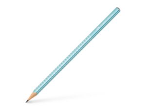 Creion grafit B triunghiular sparkle bleu ocean metalizat 2023 Faber-Castell