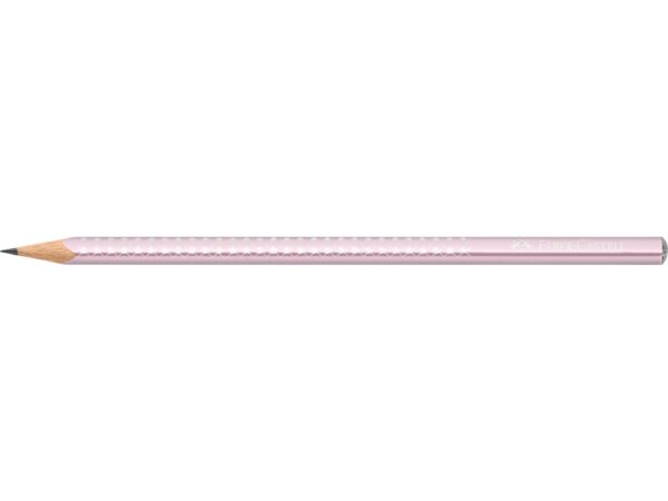 Creion grafit B triunghiular sparkle rose metalizat 2023 Faber-Castell