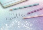 Creion grafit B triunghiular sparkle violet metalizat 2023 Faber-Castell