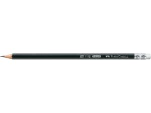 Creion grafit HB hexagonal cu gumă 1112 Faber-Castell