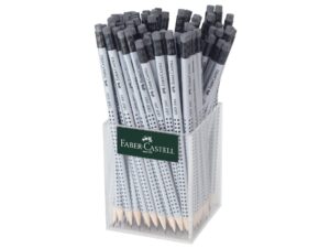 Creion grafit HB hexagonal cu gumă grip 2001 Faber-Castell 72 buc/set