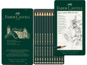 Creion grafit hexagonal Artă Castell 9000 Faber-Castell 12 buc/set