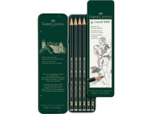 Creion grafit hexagonal Castell 9000 Faber-Castell 6 buc/set