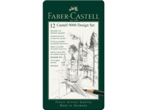 Creion grafit hexagonal Design Castell 9000 Faber-Castell 12 buc/set