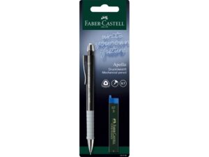Creion mecanic 0.7 mm rose Apollo + mine Faber-Castell 1 buc/blister