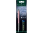 Creion mecanic 0.7 mm rose Apollo + mine Faber-Castell 1 buc/blister