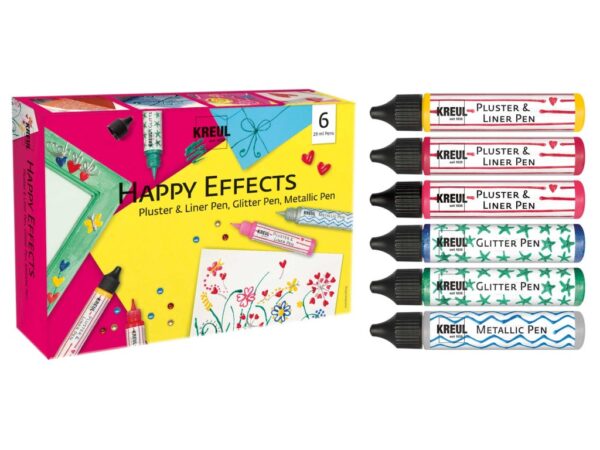 Culori decorative Happy Effects Kreul, set 6 x 29 ml