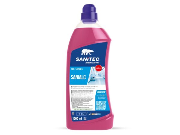 Detergent pardoseli pe bază de alcool cu uscare rapidă 1000 ml Sanialc