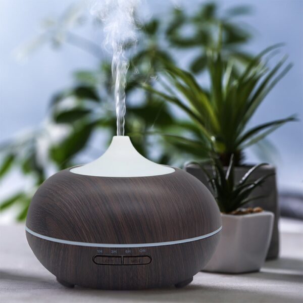 Difuzor Aromaterapie WiFi Tellur Smart, 300ml, LED, Maro închis
