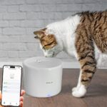 Dispenser apă animale WiFi Tellur Smart, 2L, Alb