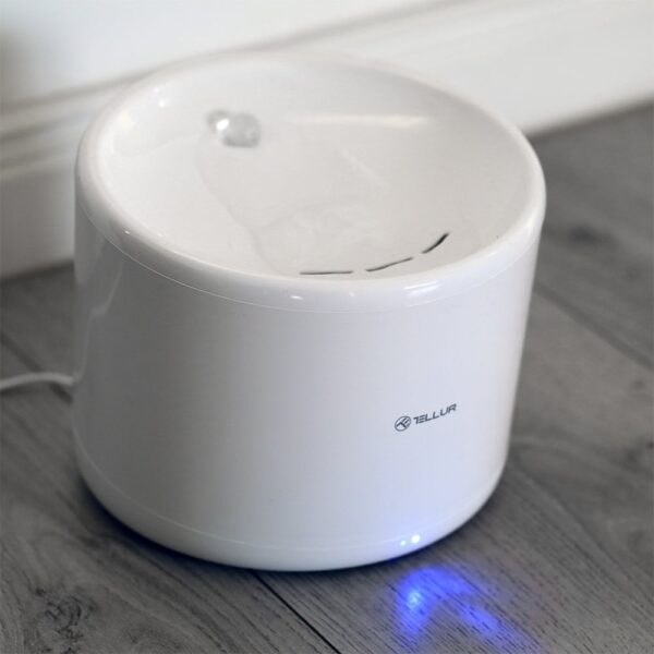 Dispenser apă animale WiFi Tellur Smart, 2L, Alb