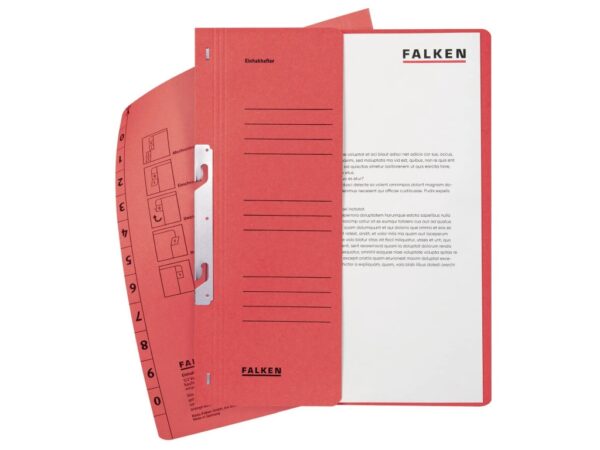 Dosar carton color încopciat 1/2, A4, 250 g/mp, Falken
