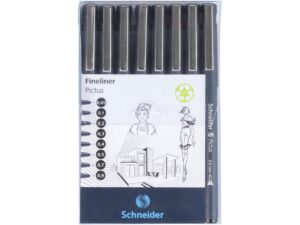 Fineliner Schneider Pictus 8 buc/portofel