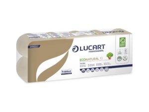 Hârtie igienică Lucart EcoNatural 10, 2 str, 10 role/set