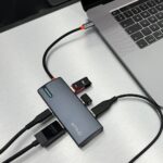 Hub USB-C Tellur, 1xPD 3.0 100W, 1xHDMI 4K, 3xUSB 3.0, aluminiu gri