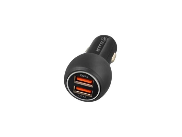 Încărcător auto Tellur FCC8 6A 36W (QC 3.0 + QC 3.0), negru